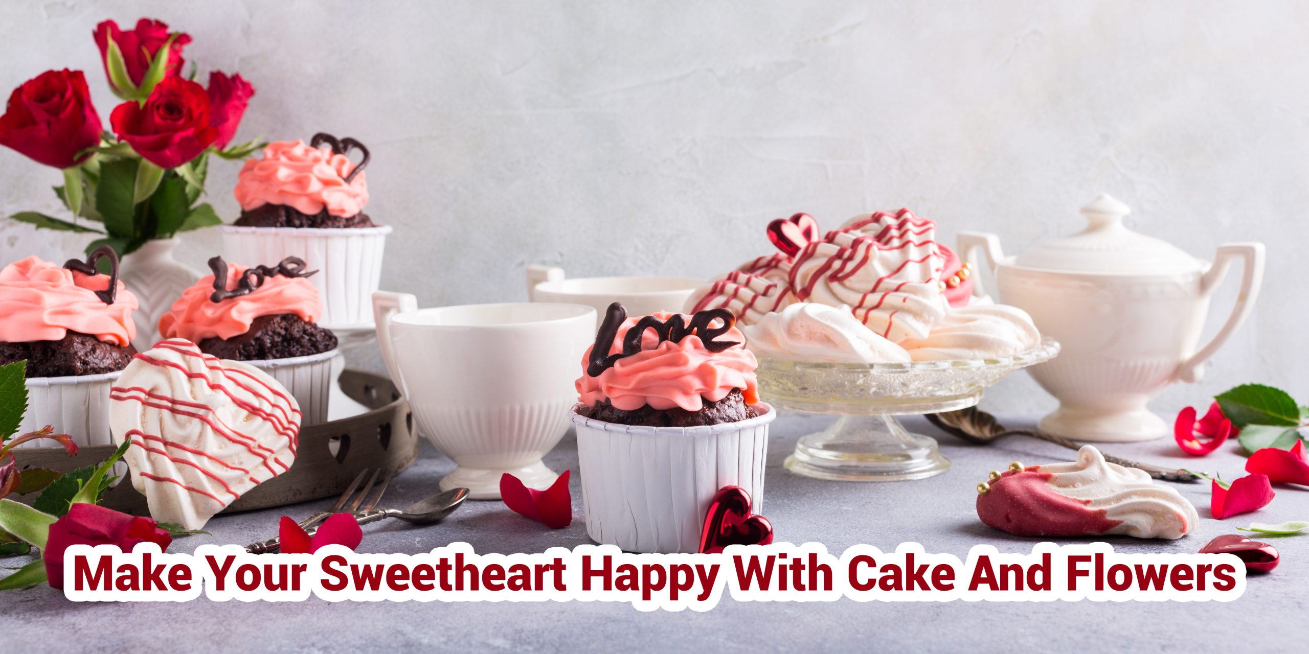 Birthday Cake And Flowers