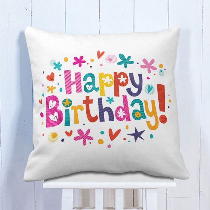 Happy Birthday Heart Cushion
