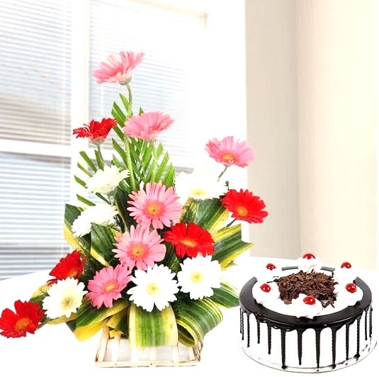 The mixed gerbera arrangement