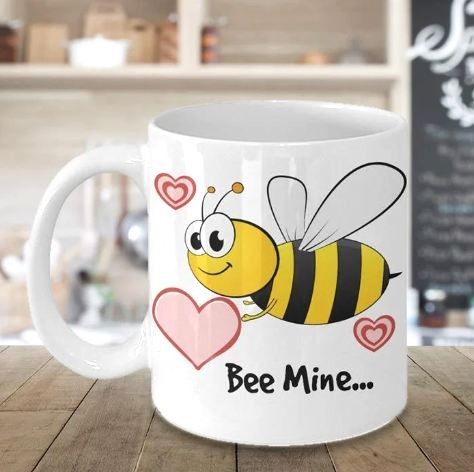 Bee Mine Valentines Coffee Mug