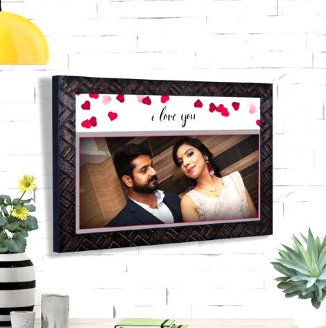 Brown Portrait Couple Frame