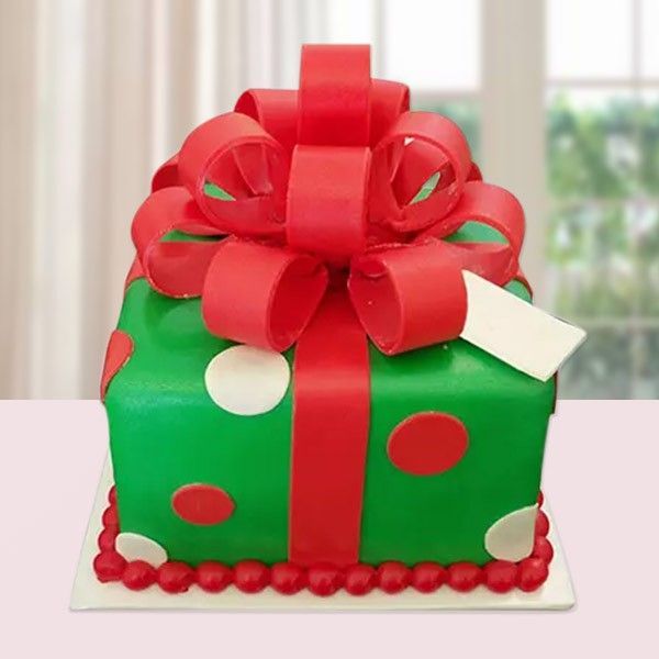 Christmas Gift Box Cake