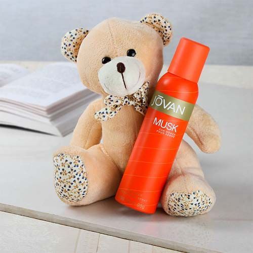 Jovan Musk Deo With Teddy Bear