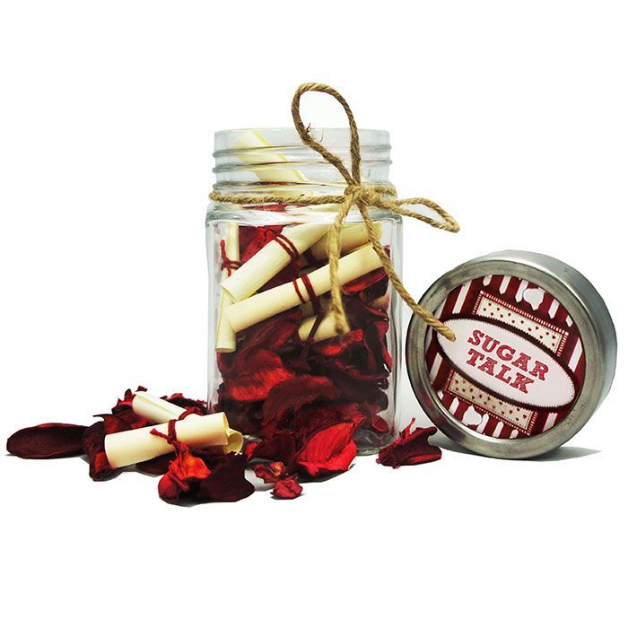 Personalised Glass Jar With Notes