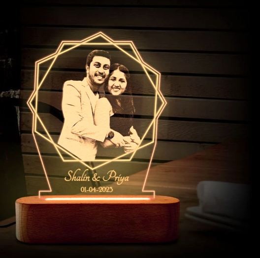 Lotus Light Photo Frame