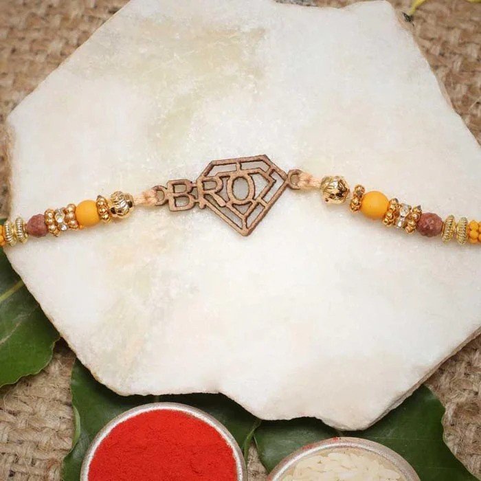 Designer Bro Rakhi With Roli Pack