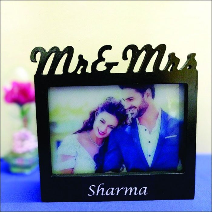Mr & Mrs Photo Frame