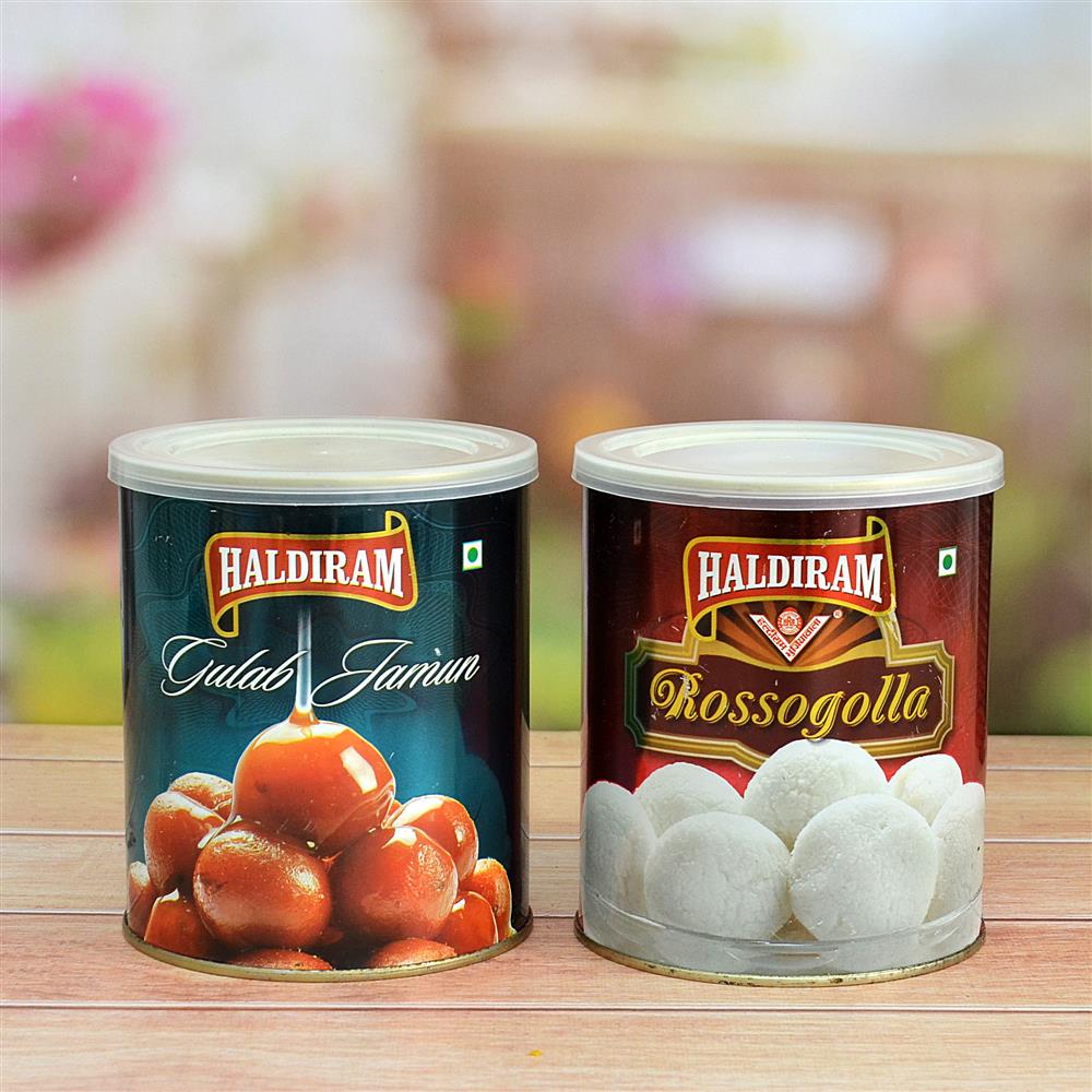 Haldirams Gulab Jamun and Rasgulla Combo