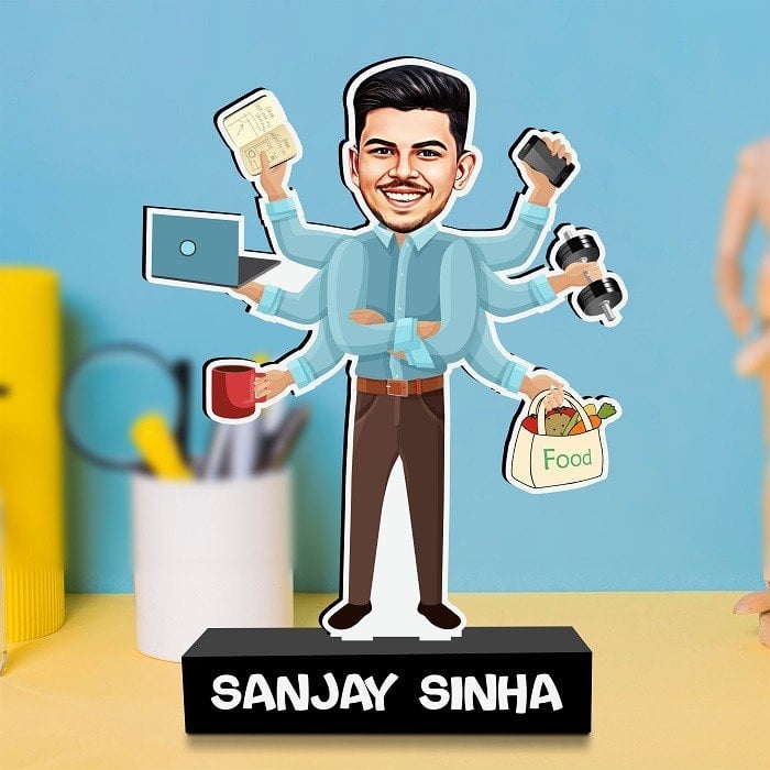 Octopus – Multitasking Man Caricature – Gift For Boys