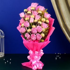 A-Ferrero Rocher N Roses Bouquet