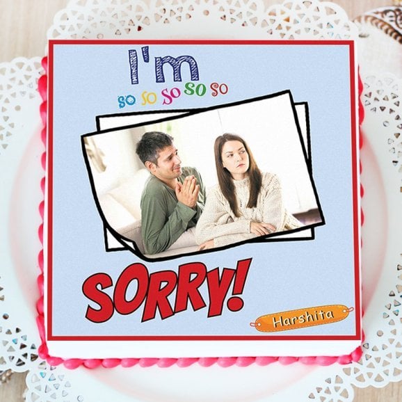I Am So Sorry Cake