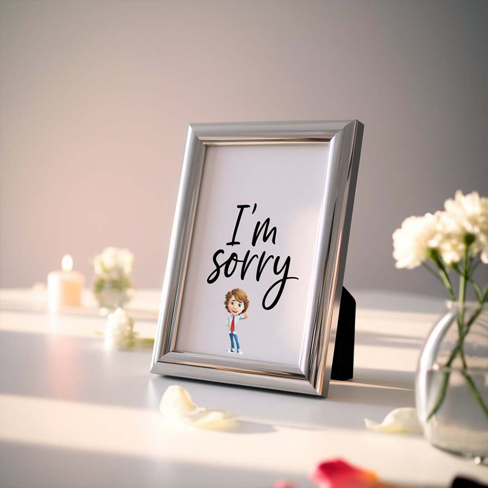 Sorry Text Phot o Frame