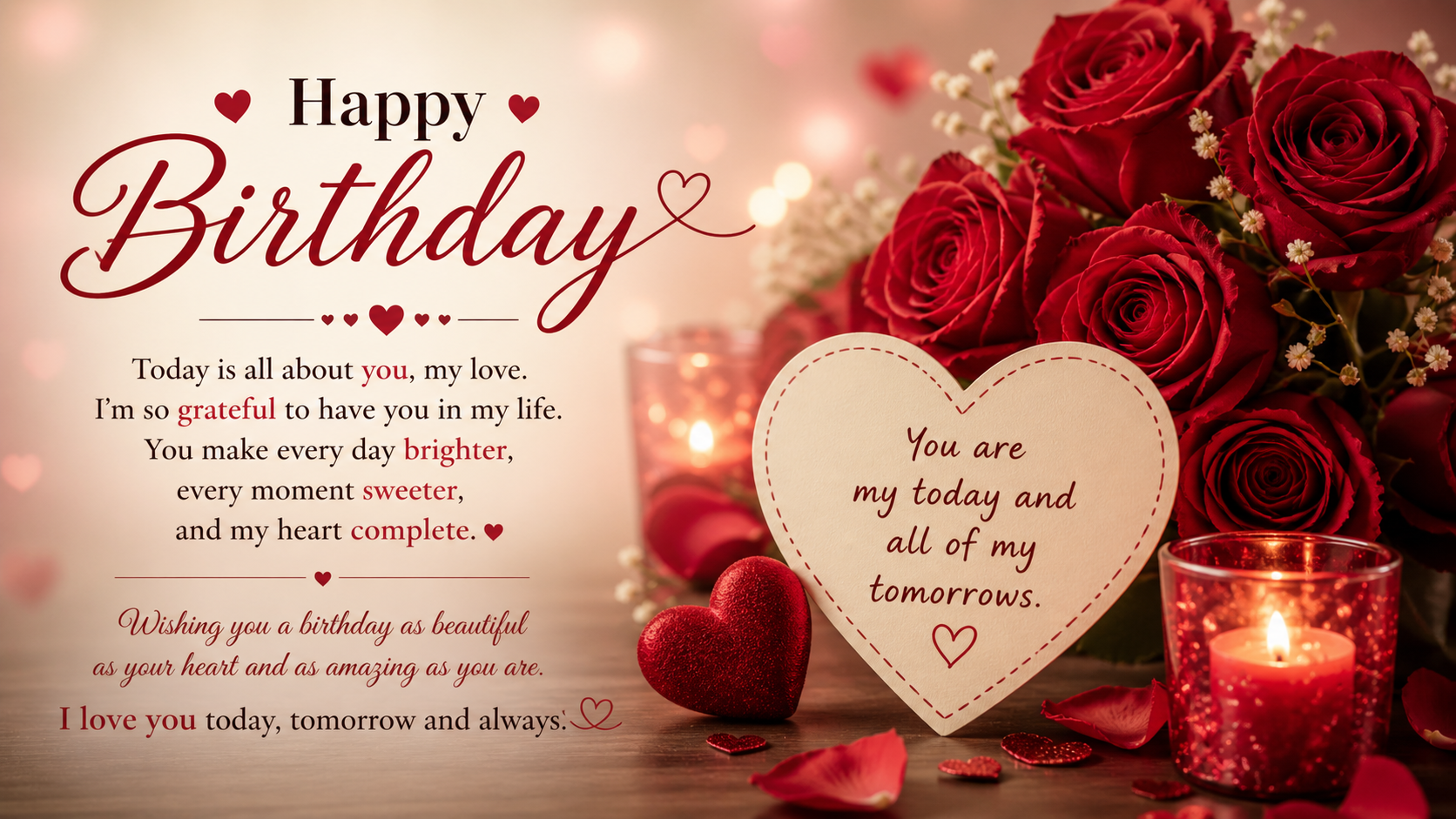Birthday Romantic Message