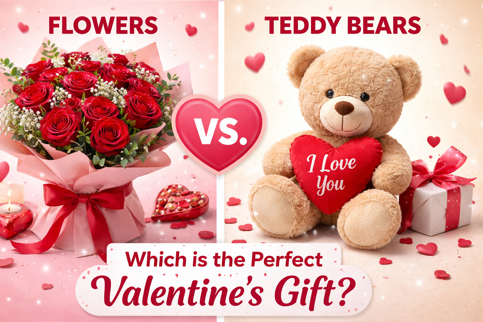 Flowers vs. Teddy Bears